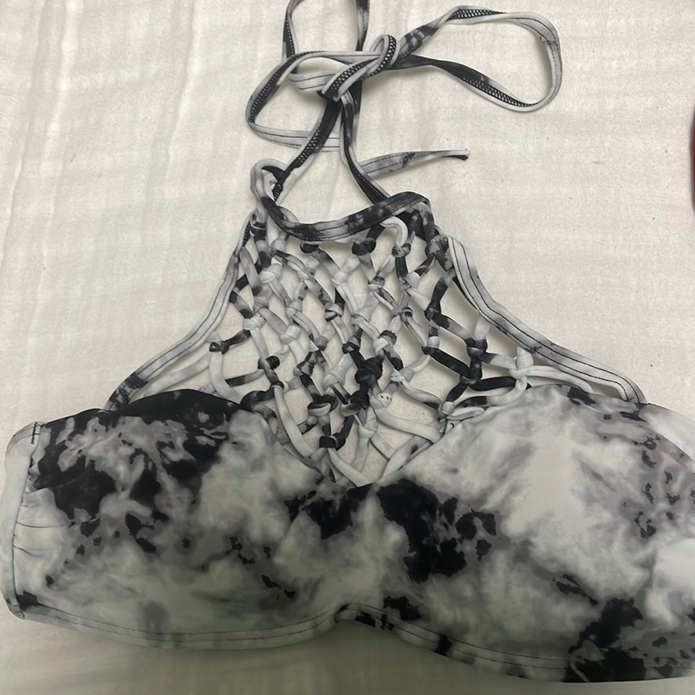 TIE DIE BATHING SUIT TOP